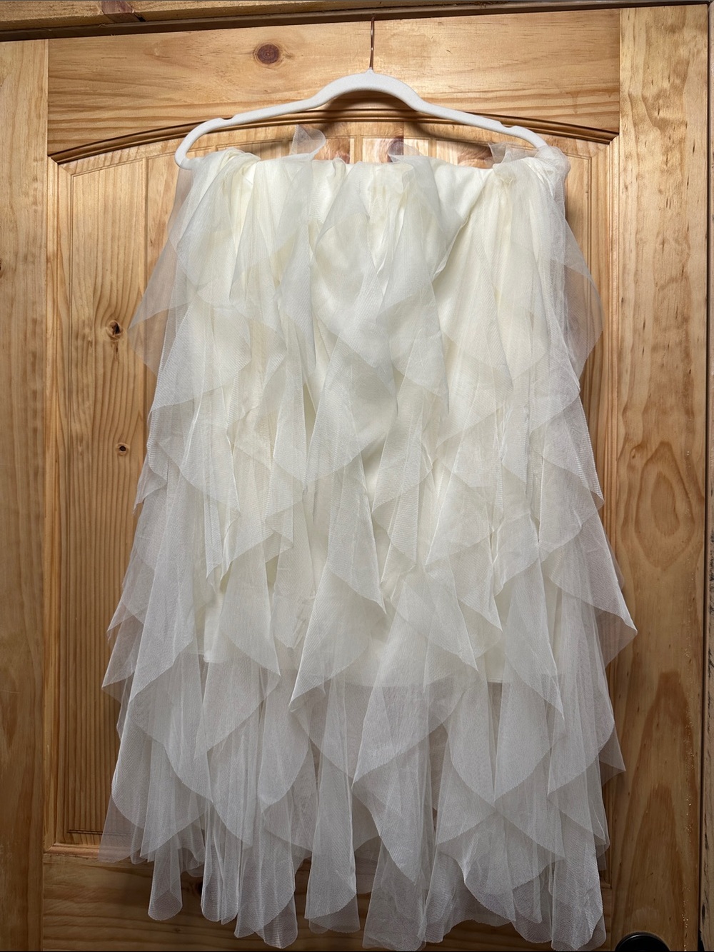Women’s Ivory Layered Tulle Skirt